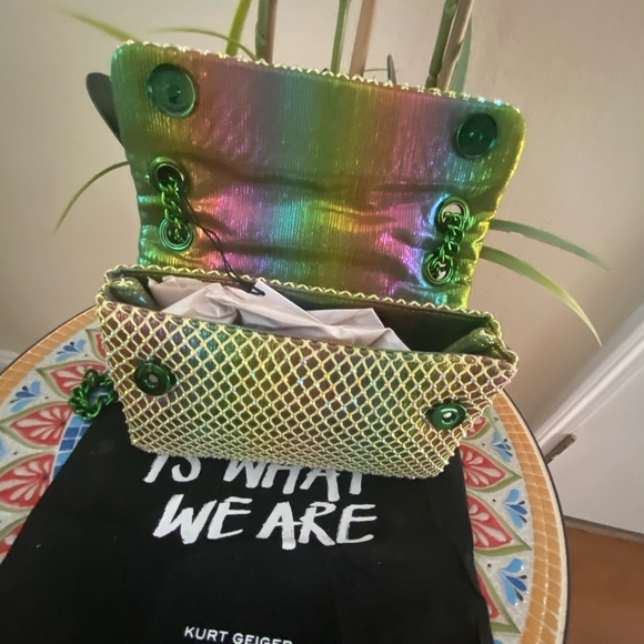 - Kurt Geiger London Kurt Geiger LondonFabric Mini Kensington Shoulder Bag - Picture 6 of 7